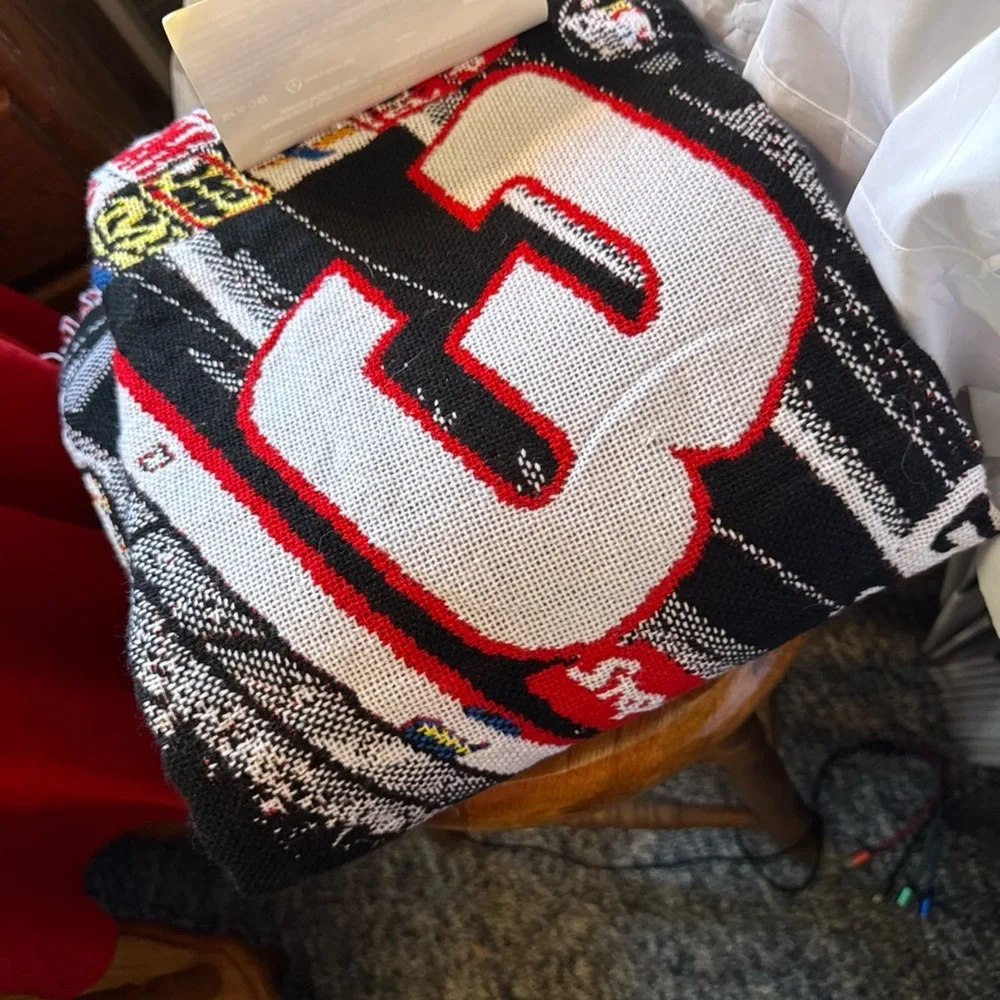 Goodwrench Service Plus Black and Red Blanket.